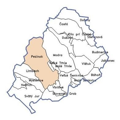 Bratislavský kraj - okres Pezinok