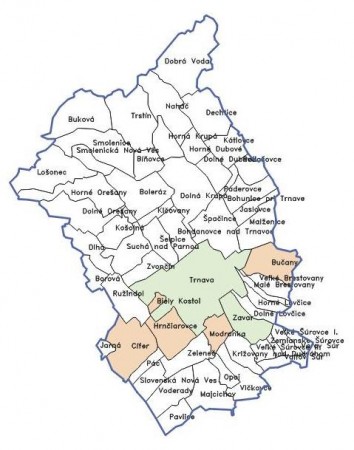 Trnavský kraj - okres Trnava